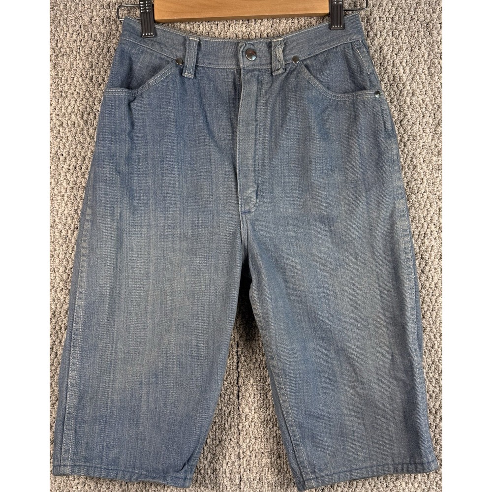 Vintage Wrangler Denim Culotte Shorts Size 14‎ Juniors USA High Rise Mom Jean
